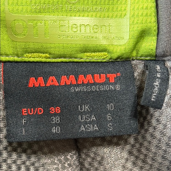 Mammut Swiss Design Ski Snow Pants Bright Green, Women’s EU 36, US 6 - Picture 3 of 11